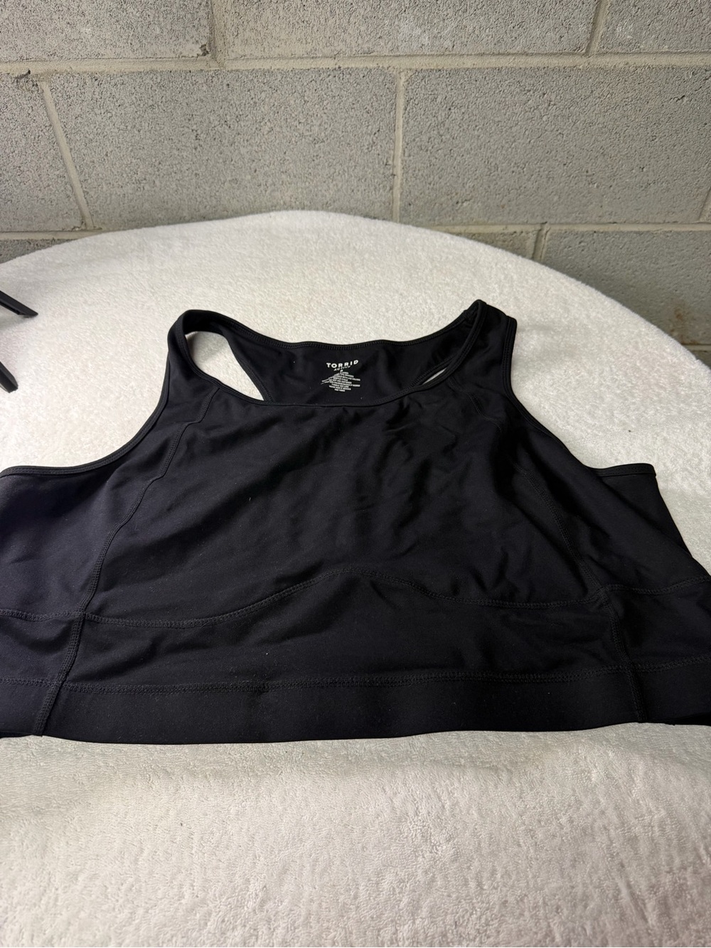 Torrid Active size 5 Black Racerback Sports Bra Top